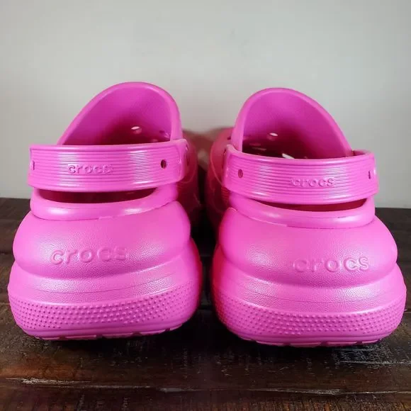 Crocs Classic Mega Crush Clogs Mens Size 11 Platform Sandals Shoes Pink - Picture 4 of 12